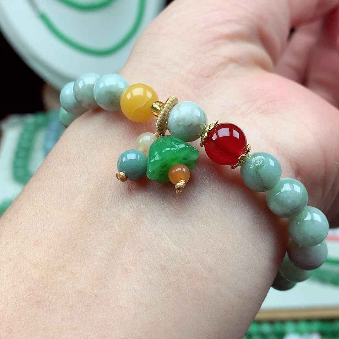 未镶嵌手链翡翠翡翠