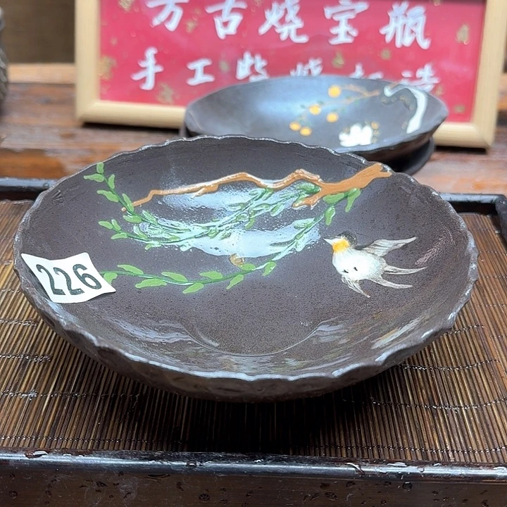 纯手工制作粗陶茶具