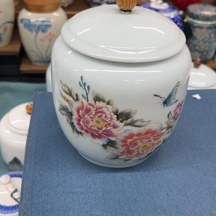 高端陶瓷茶叶罐密封罐