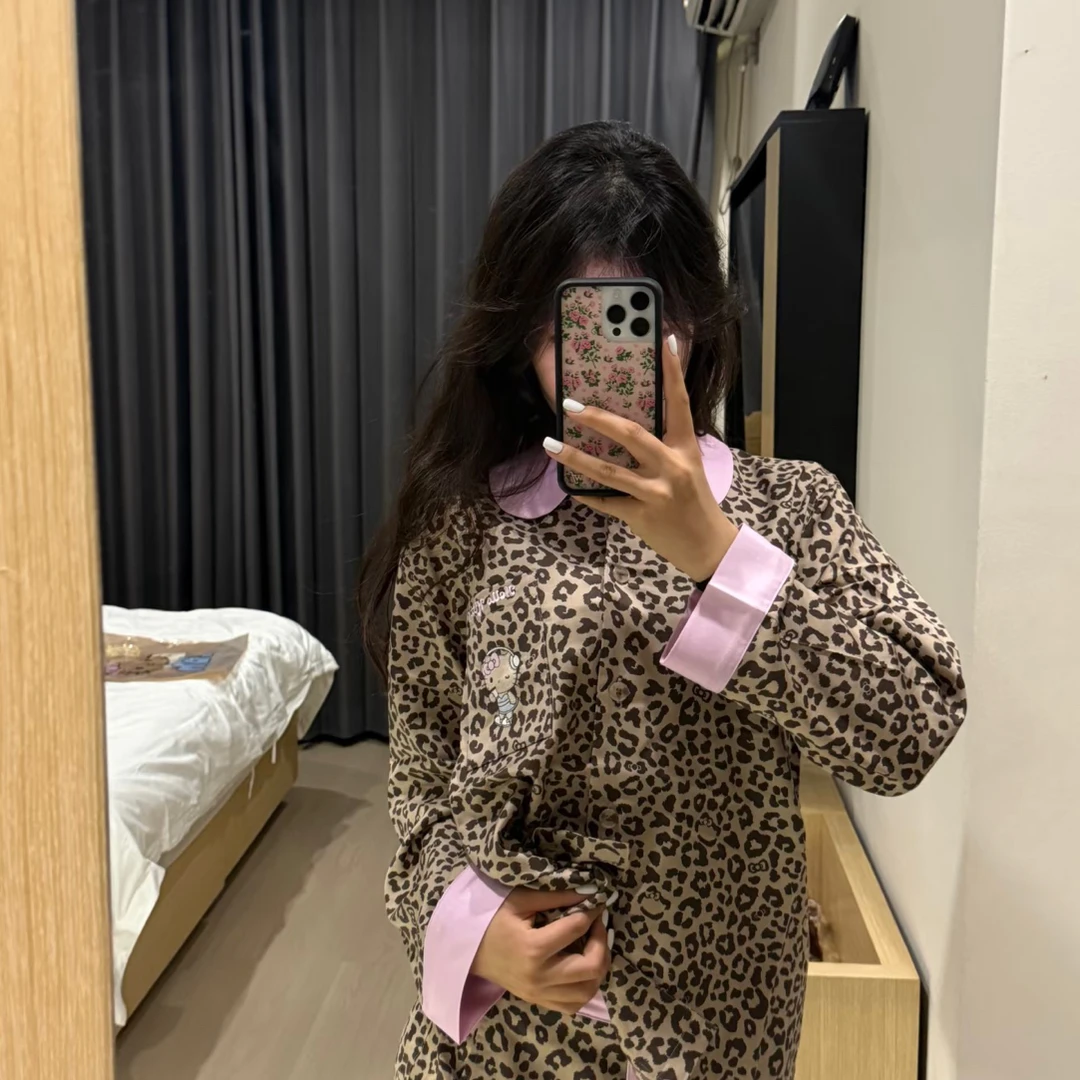 KT豹纹睡衣居家服