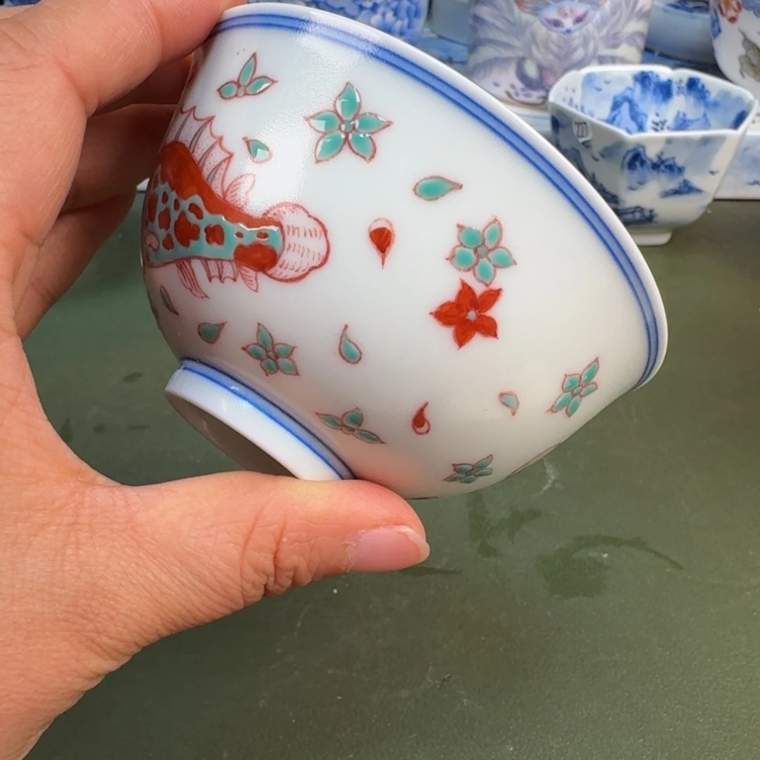 瓷景德镇纯手绘茶具圆圆222