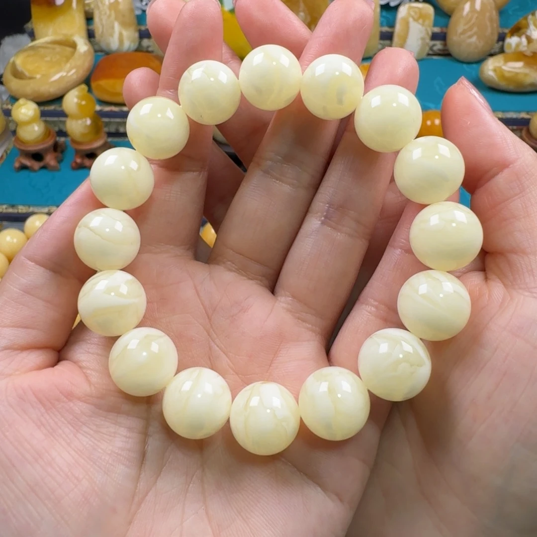 琥珀未镶嵌手链同料