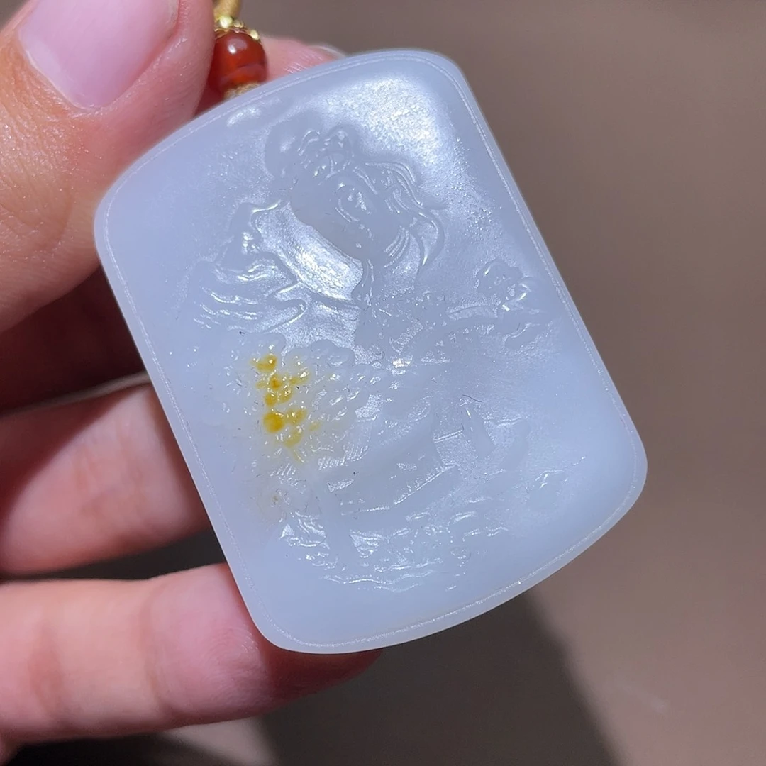 和田玉颈饰未镶嵌秋**江D1