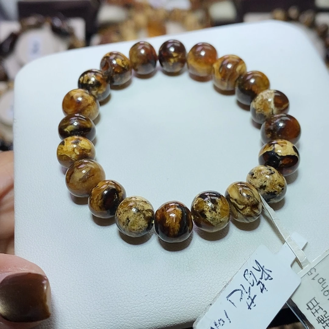 琥珀未镶嵌裸石花蜡10福利