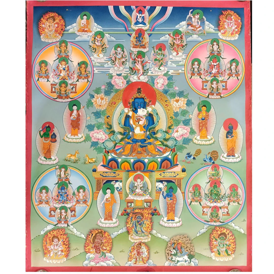 【龙措出品】《文武百尊》纯金卡（画心尺寸 91x75厘米）