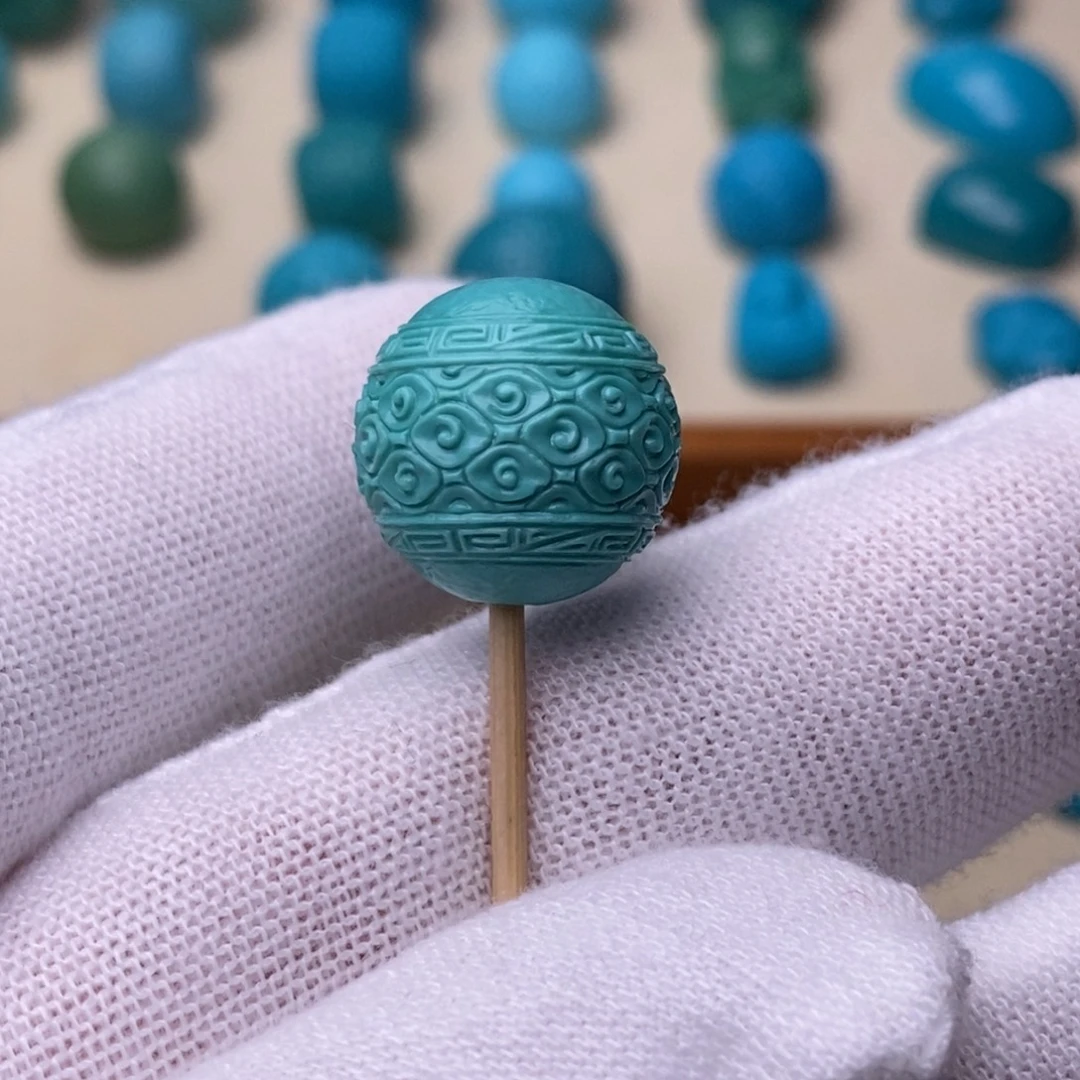 绿松石未镶嵌绿松石祥云纹15