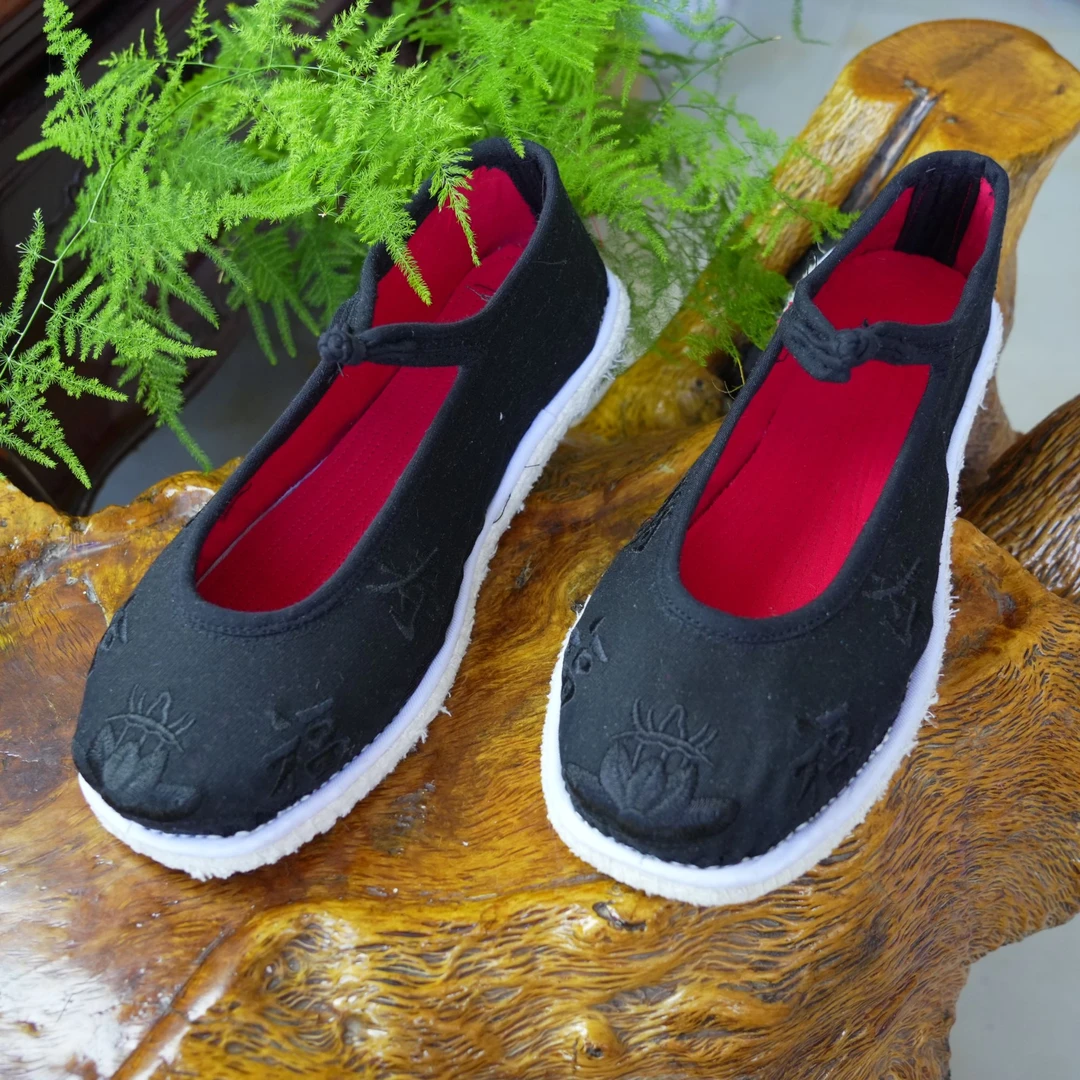 男老人装老鞋老北京布鞋舒适夏季千层底小圆口