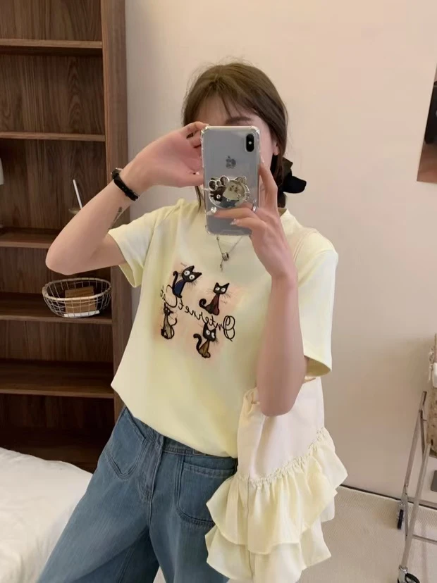 【苏苏精选】252021韩版宽松卡通猫咪