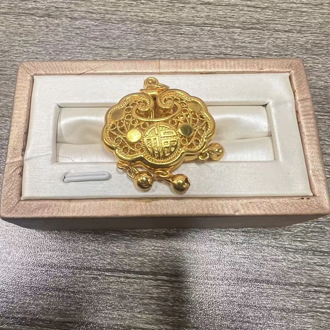 铜合金吊坠 【专享】镂空铃铛锁单吊坠JJ