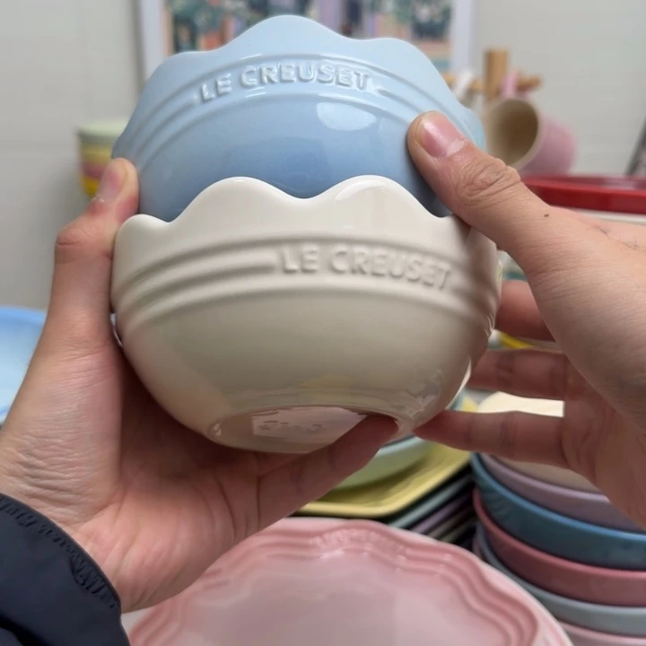 微瑕2个花边碗380毫升