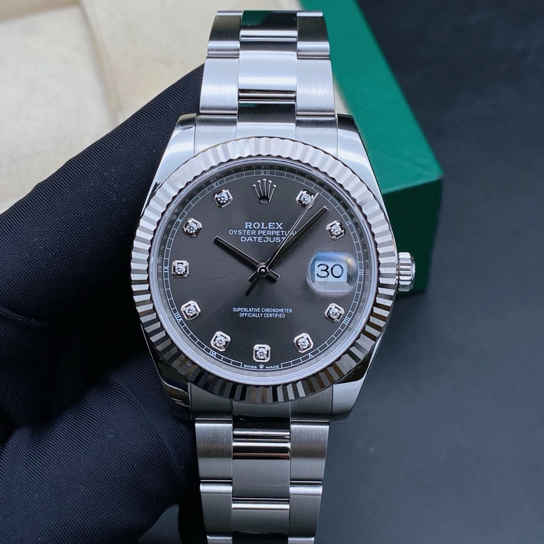 99新 Rolex/劳力士 拆单链接/23年全套/日志126334灰钻/表径41