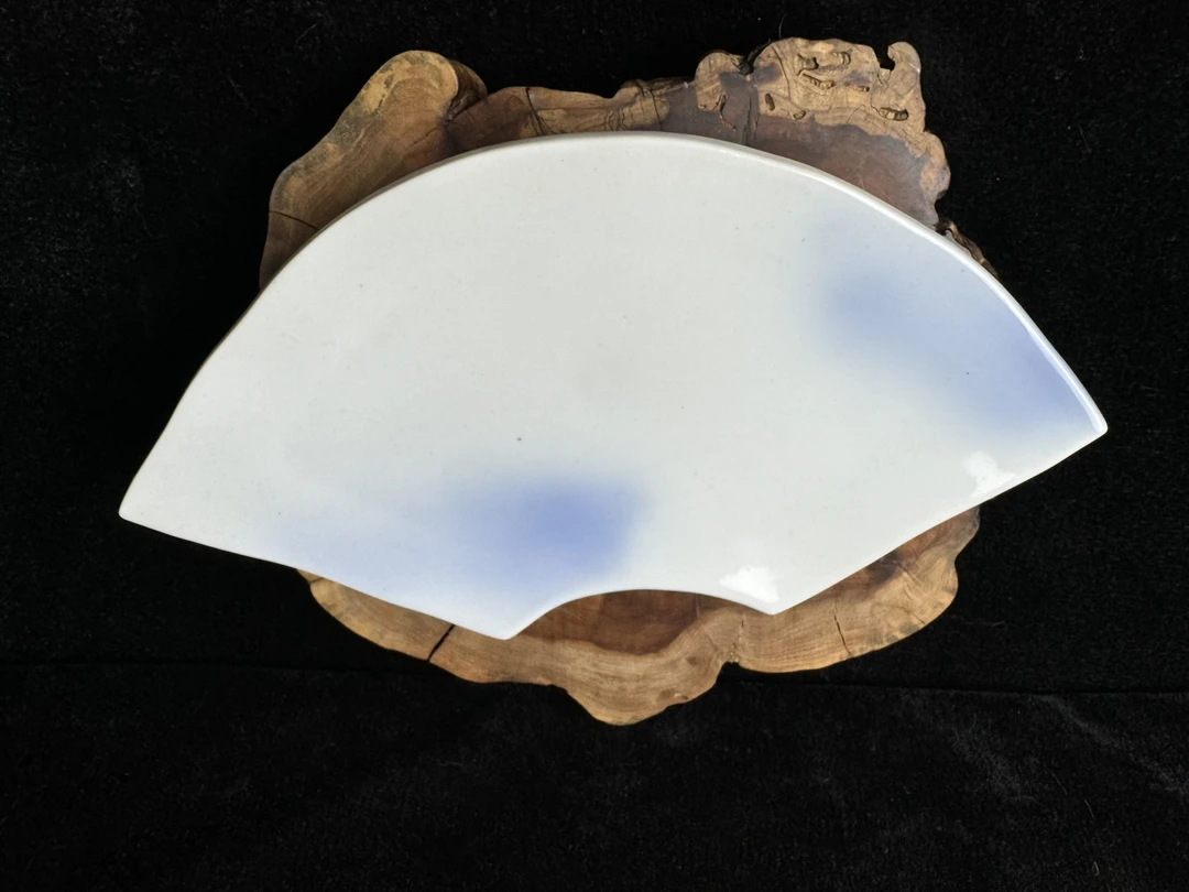 回流扇形高足有底款壶承