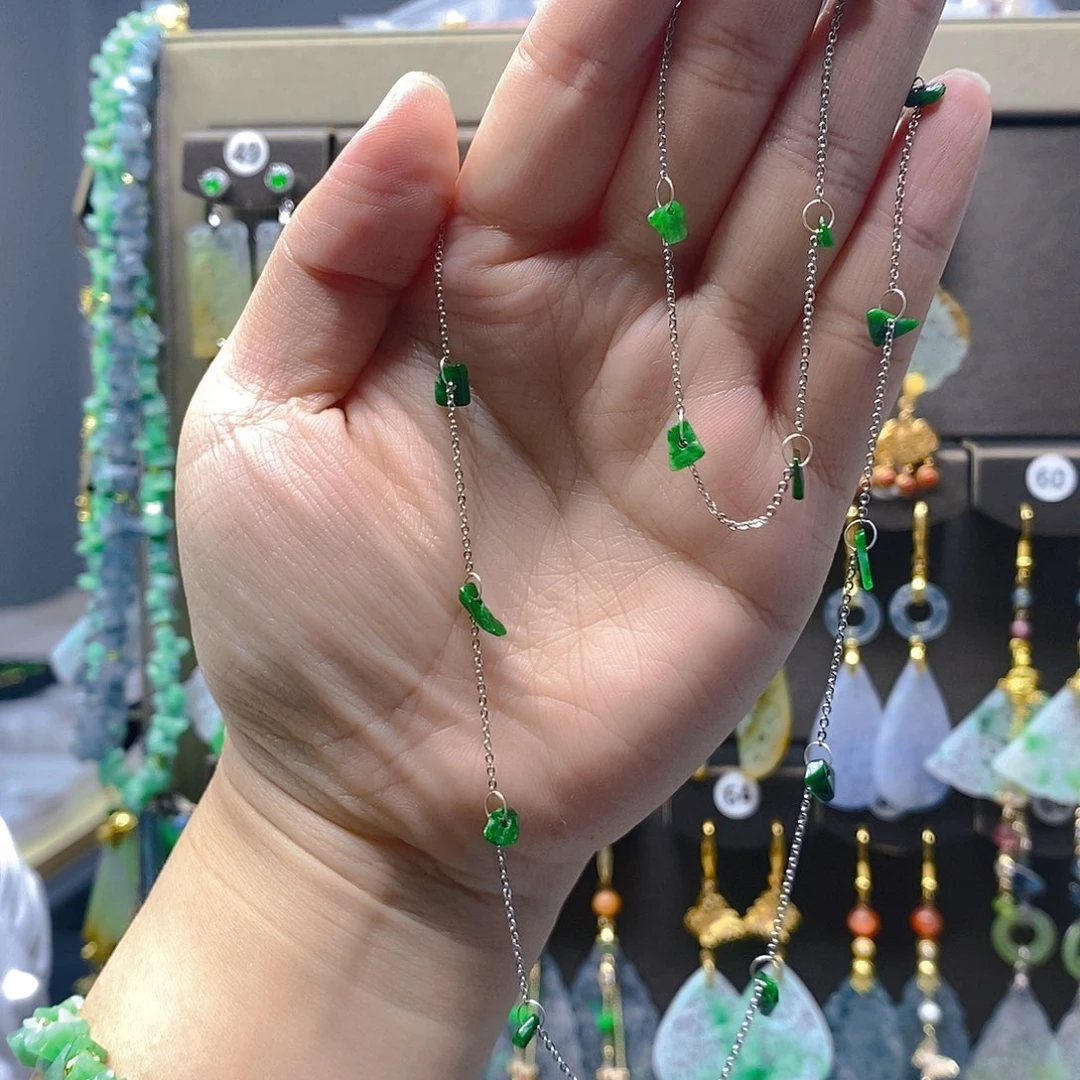 颈饰未镶嵌翡翠翡翠