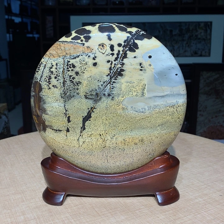 ，广西国画石摆件，收藏观赏