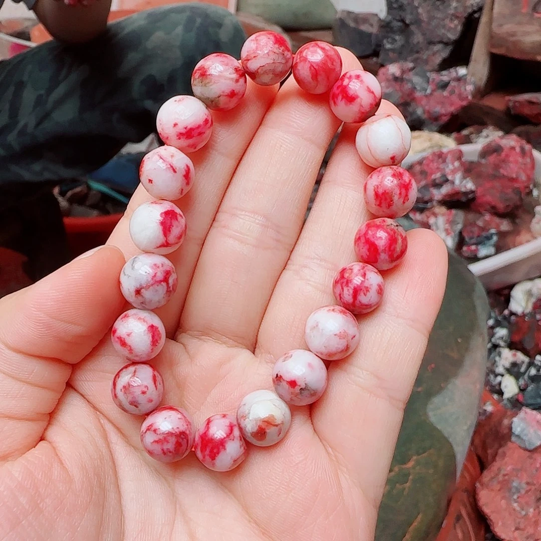 天然辰砂原石手串27