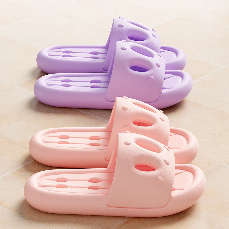 天季珉品夏季情侣通用镂空漏水防臭防滑厚底速干浴室居家凉拖鞋