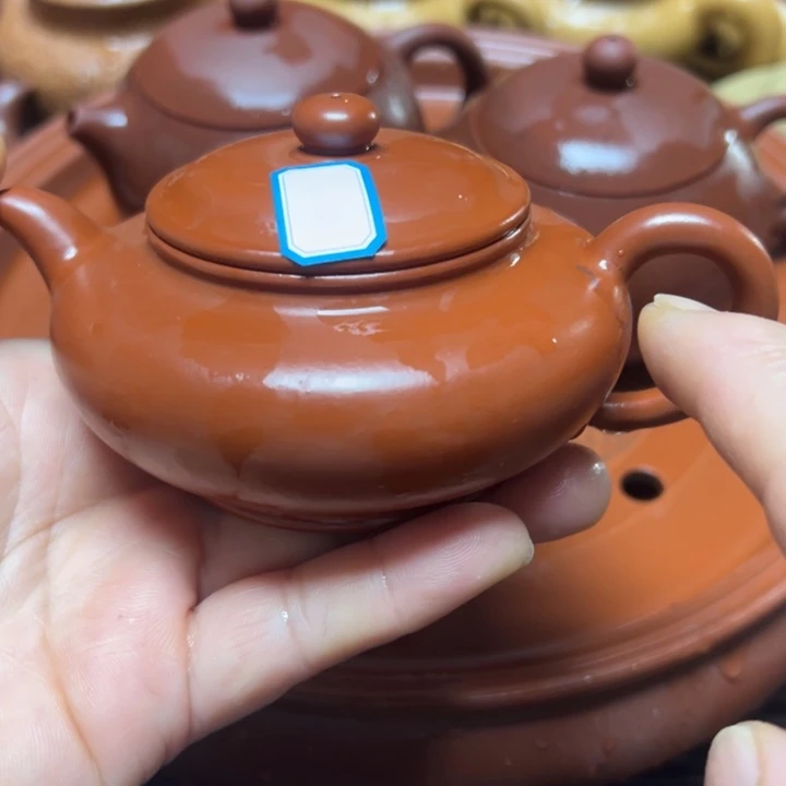 清***山茶杯紫砂宜兴原矿朱泥