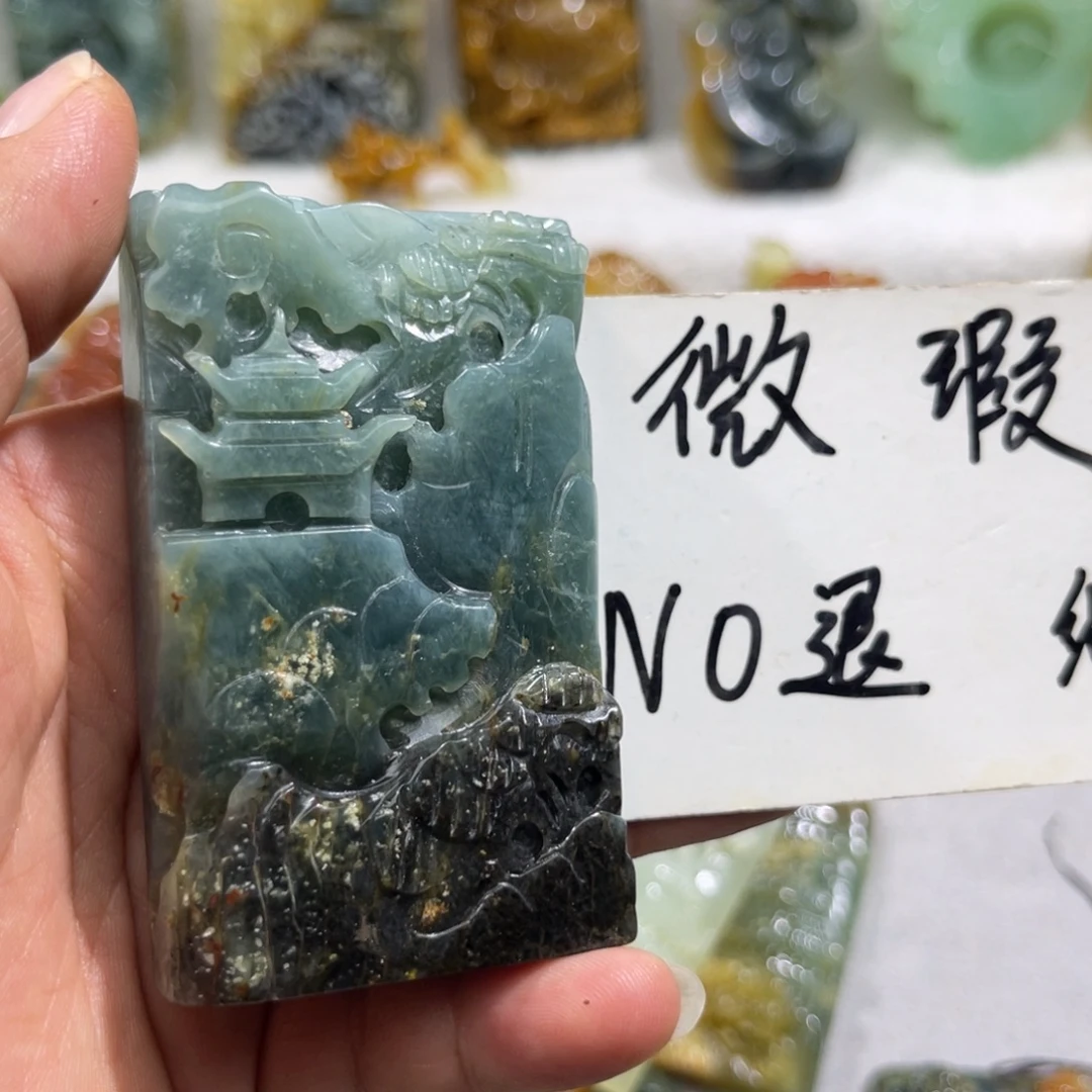 未镶嵌蛇纹石玉颈饰