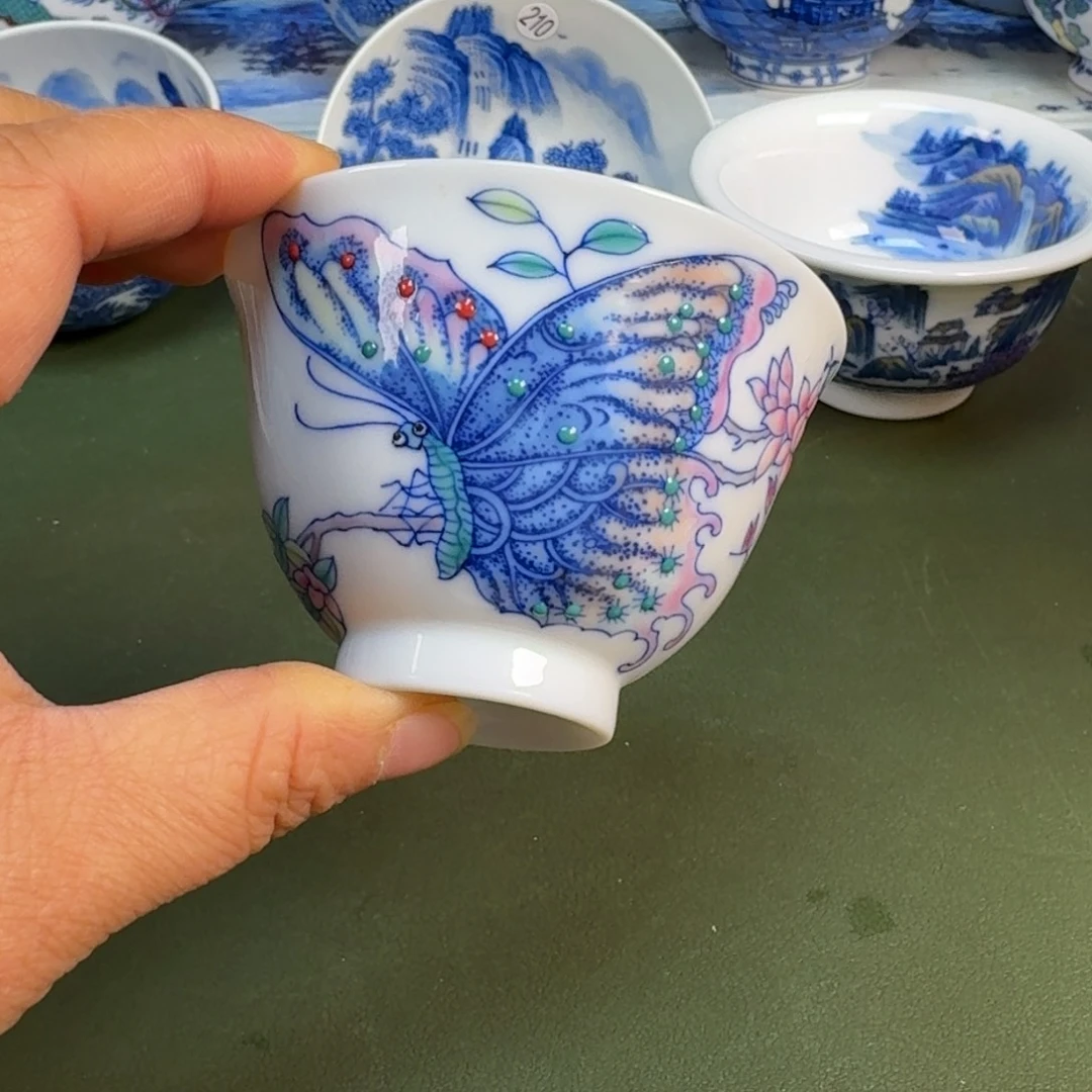 陶景德镇纯手绘茶具圆圆289