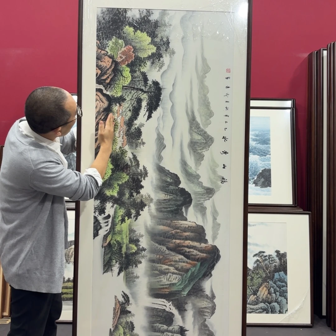 国画手绘作品210/80尺寸