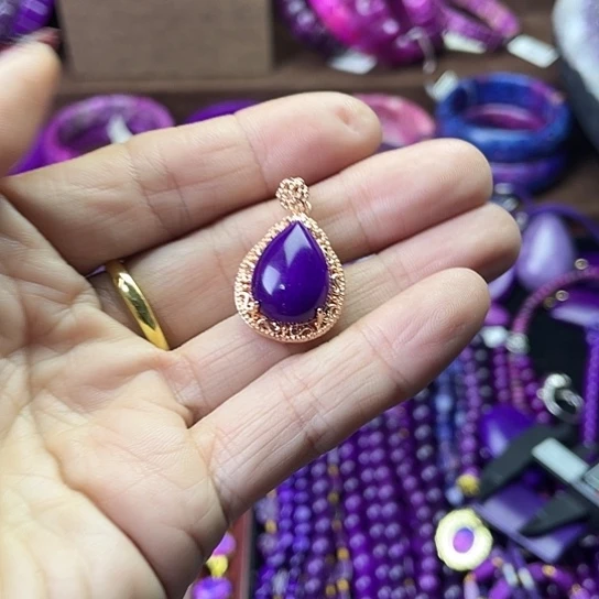 非金属南非老油料凝胶小水滴吊坠