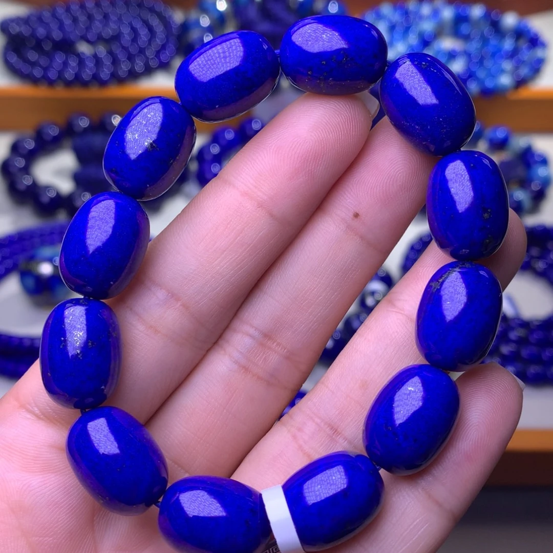 青金石未镶嵌手串12mm