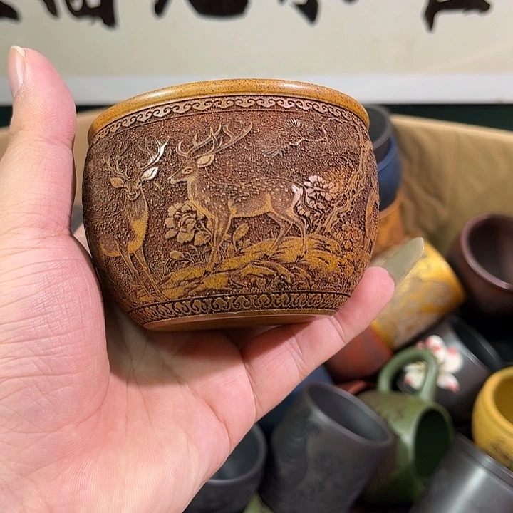 茶杯紫砂全手工紫砂主人杯