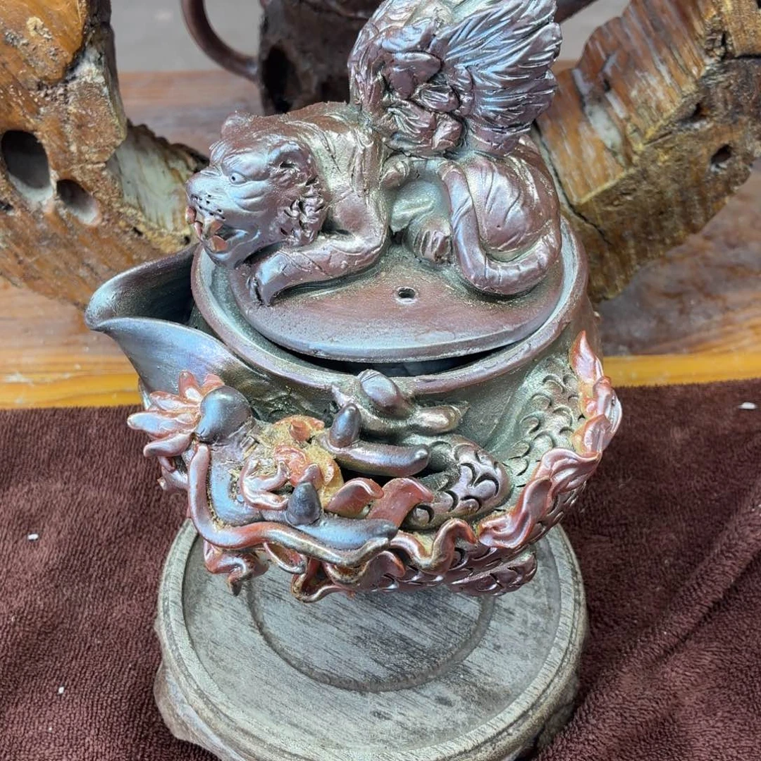 陶园柴烧，精品高货475摆件