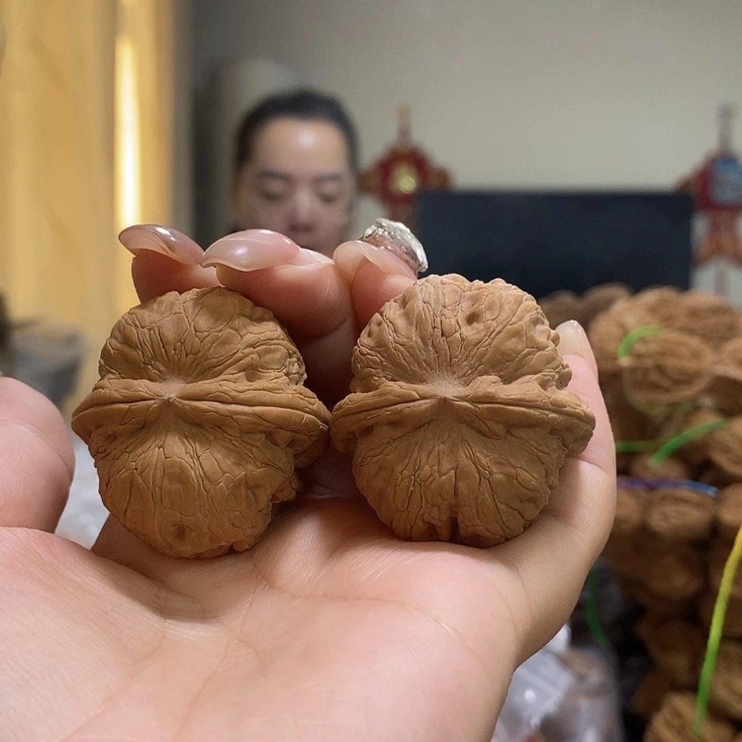 把件文玩核桃39➕平谷元宝有黄