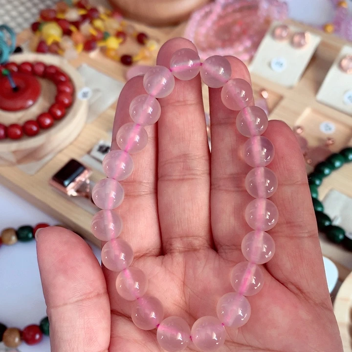 玛瑙/玉髓手串银S925镶嵌