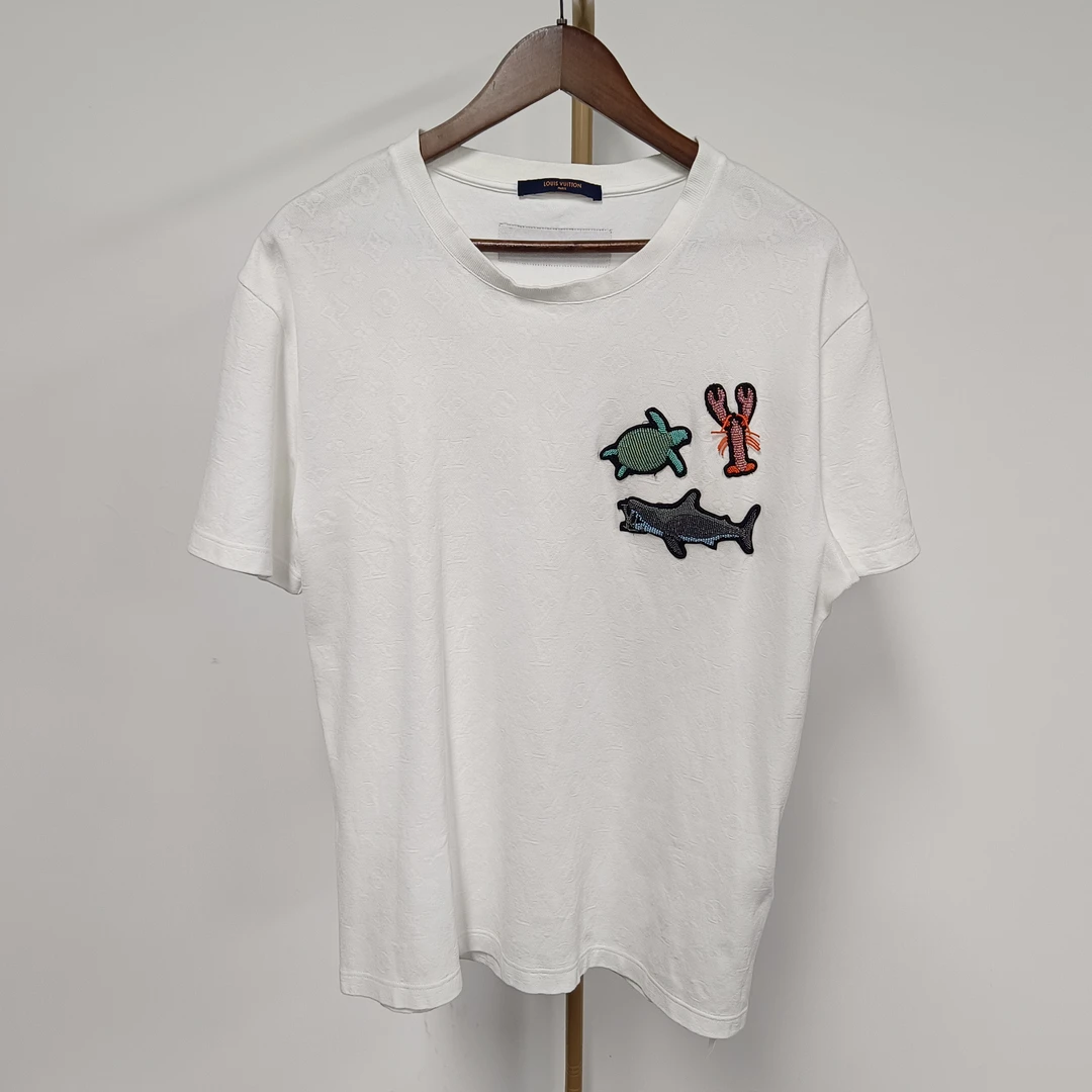 99新 LouisVuitton/路易威登 串珠满印 O2534 L衣长70胸围55编码7