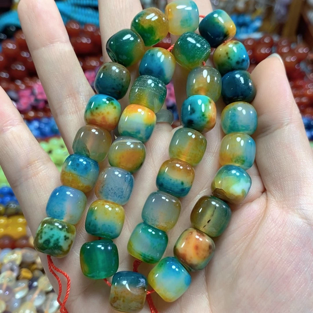 玛瑙/玉髓未镶嵌珠宝半成品玛瑙老型一条卡12mm