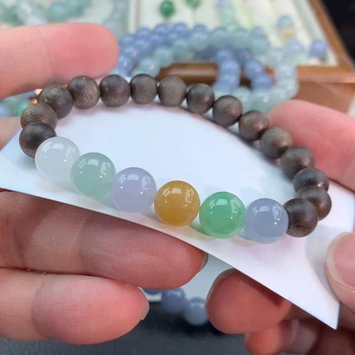 翡翠未镶嵌手链买断