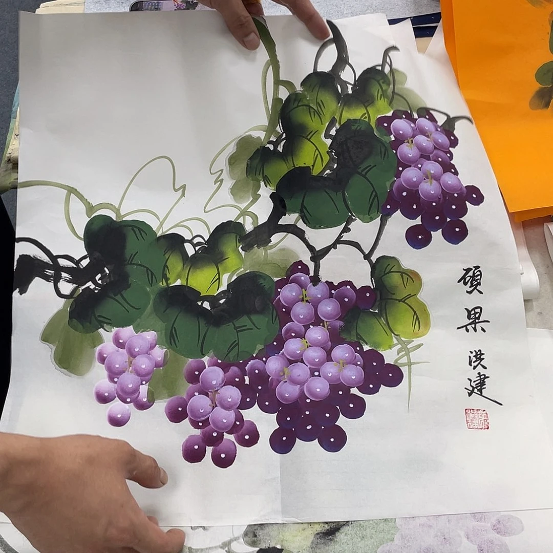 国画纯手绘字画宣纸