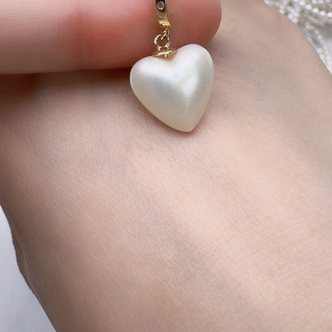 银S925镶嵌拼合珍珠（马贝珠）颈饰