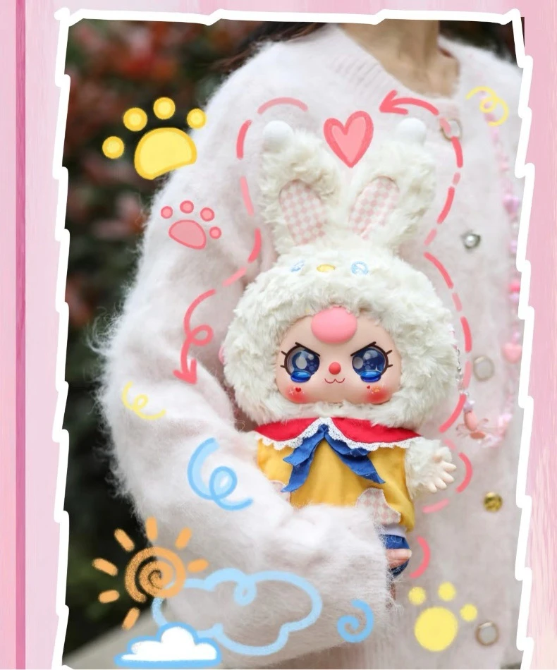 Babythree 400%二代娃三岁400体2代毛绒盲盒潮玩公仔玩偶摆件