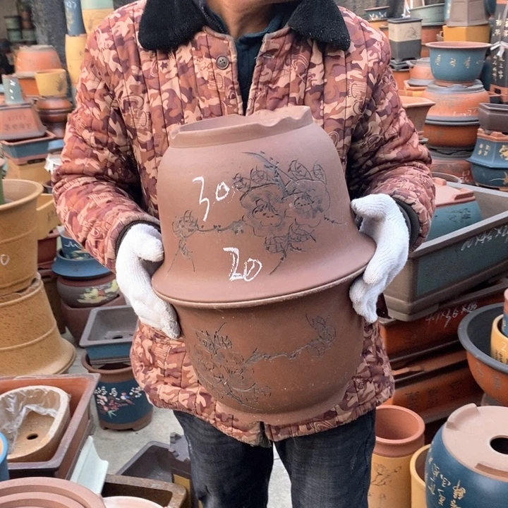 紫砂花盆紫砂花盆