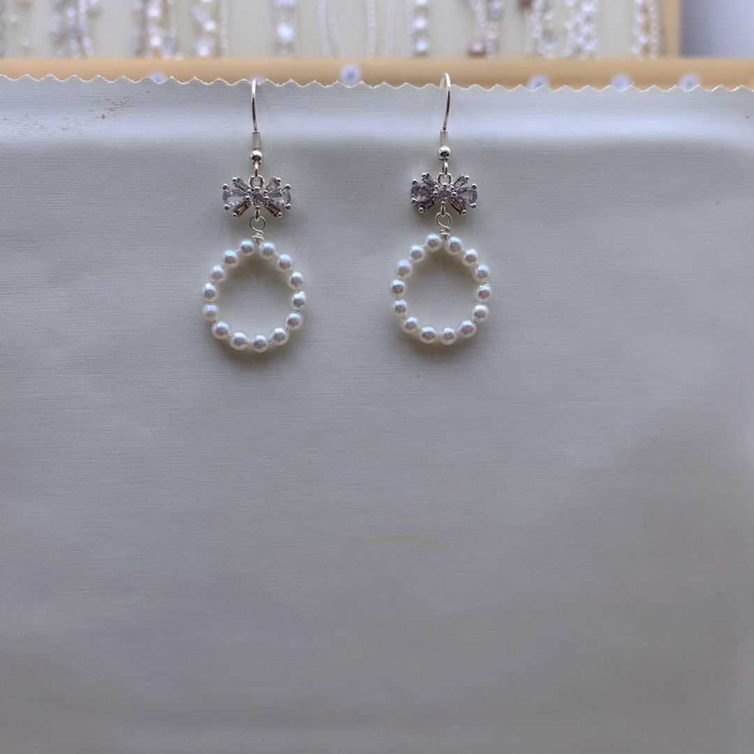 淡水珍珠银S925镶嵌颈饰