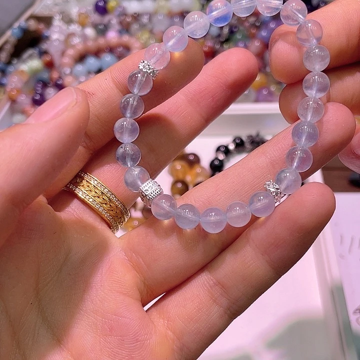 水晶手链未镶嵌054海蓝宝