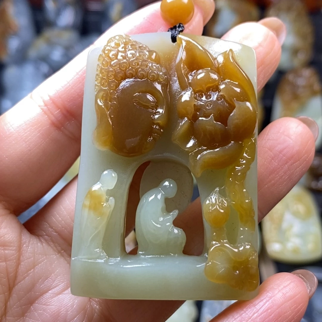 和田玉未镶嵌挂件