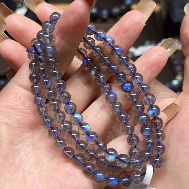 未镶嵌手链长石5.8mm左右