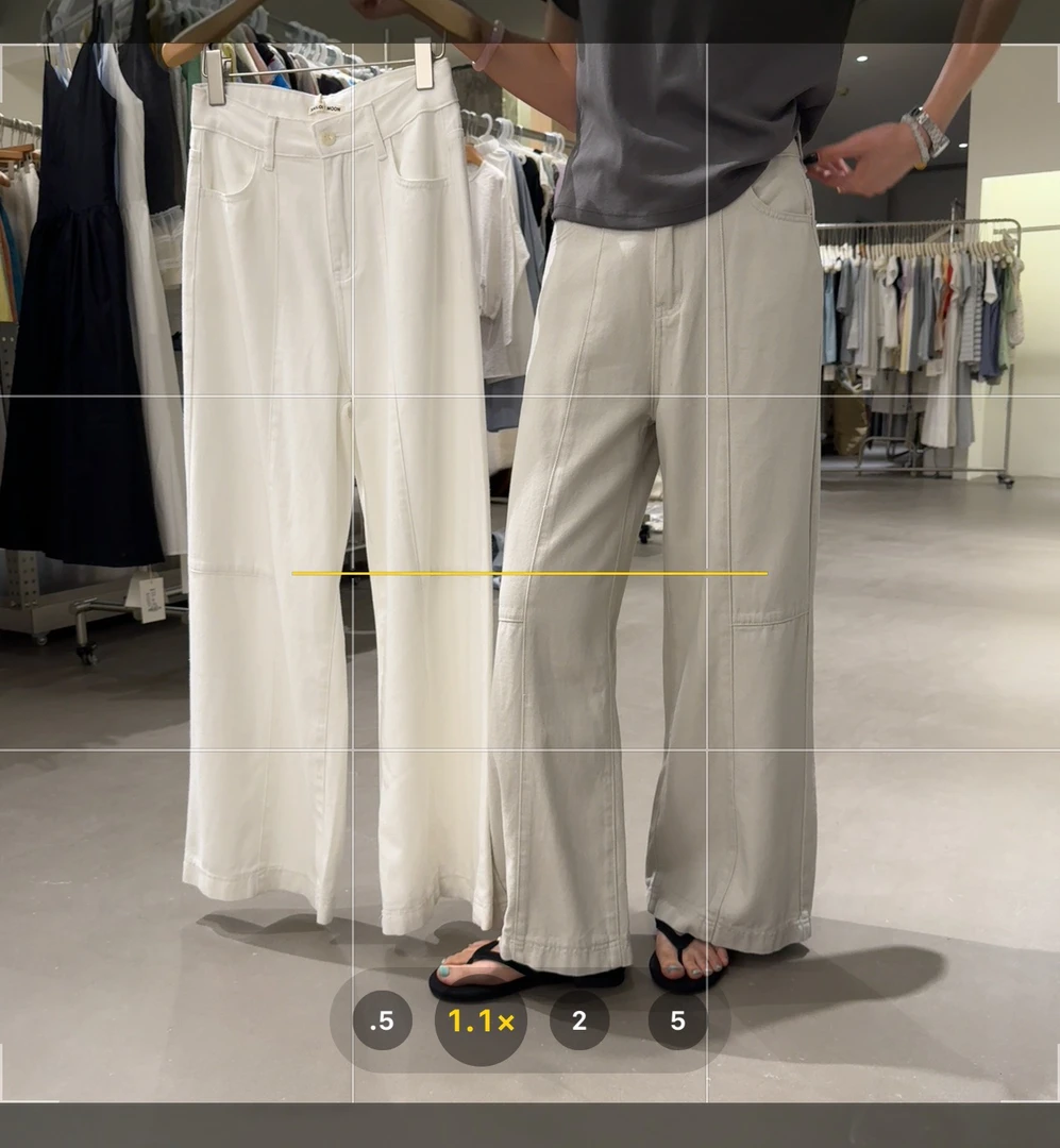 想象@33006 韩系复古风百搭阔腿显瘦牛仔裤（裤长100）