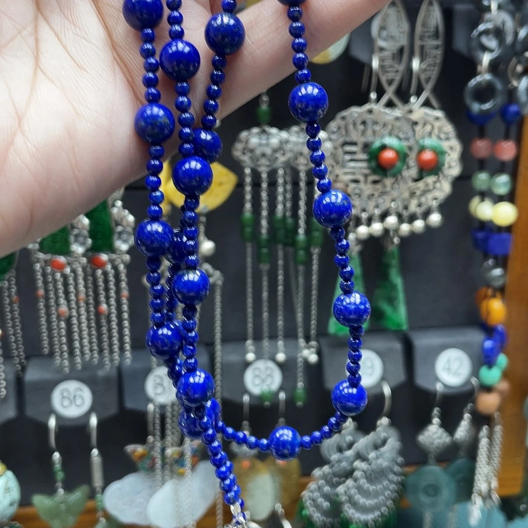 豫***）青金石未镶嵌颈饰饰品