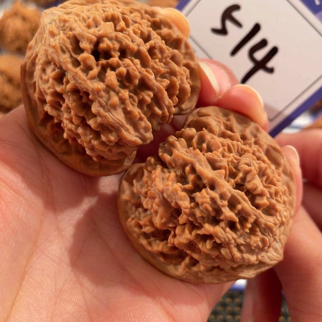 文玩核桃把件514号44.5满天星全品