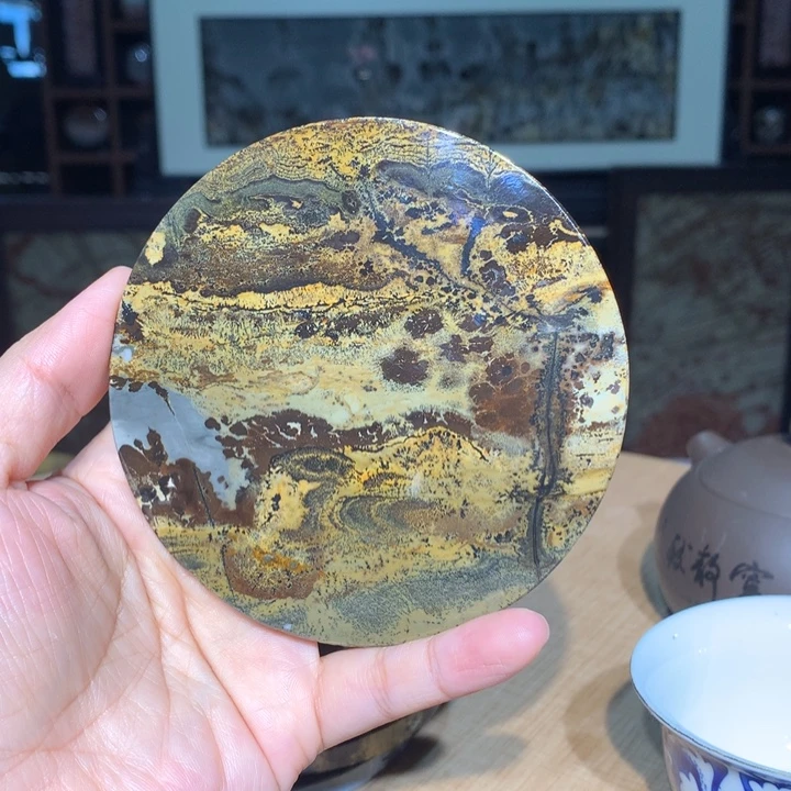 广西国画石摆件，观赏收藏