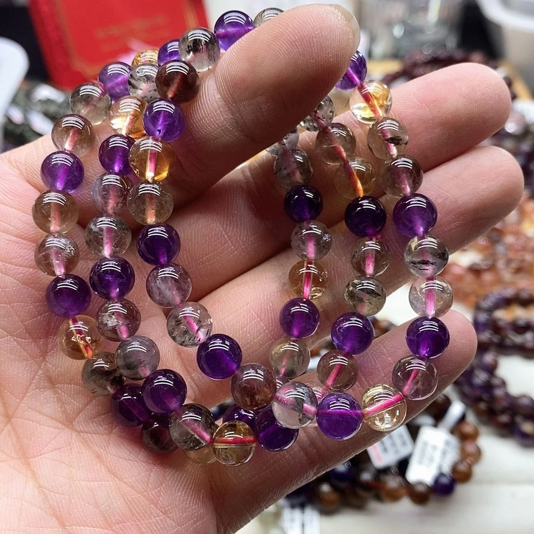 水晶手串未镶嵌多样性发货发一条