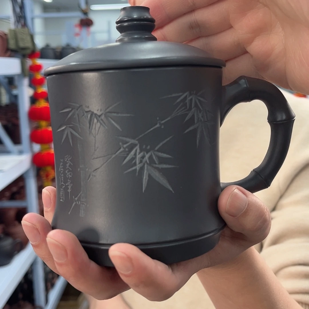 紫砂茶杯原矿紫砂