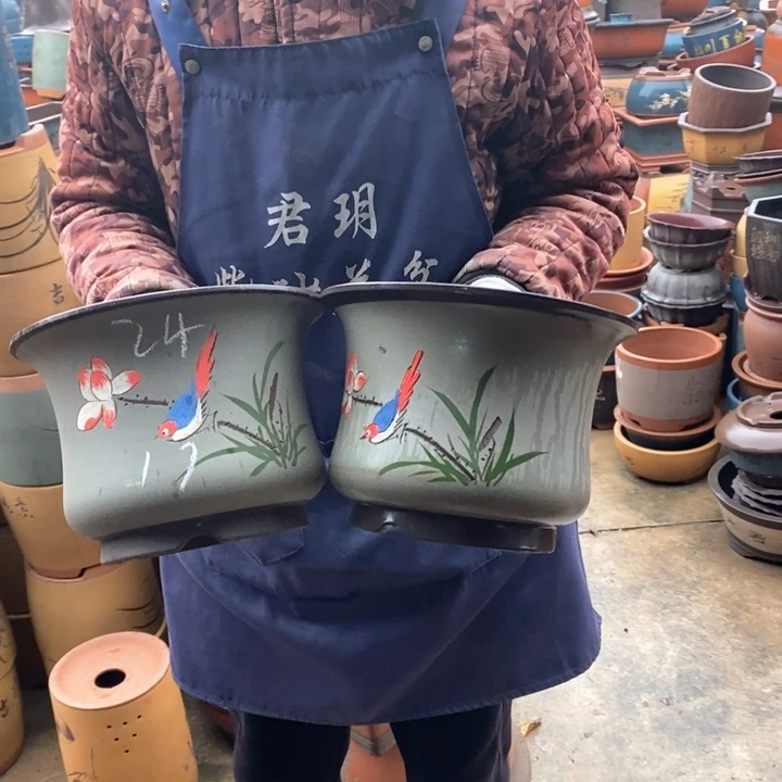 紫砂花盆紫砂花盆