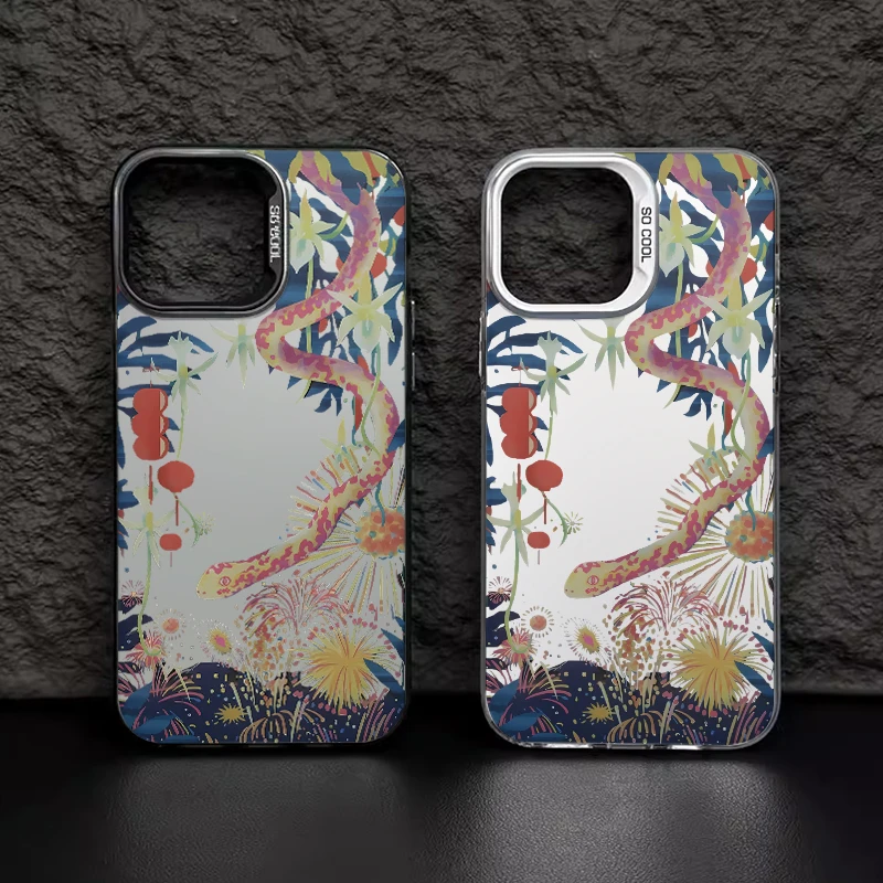 创意花灯蛇年适用苹果iPhone16苹果14promax小米15华为手机壳元气