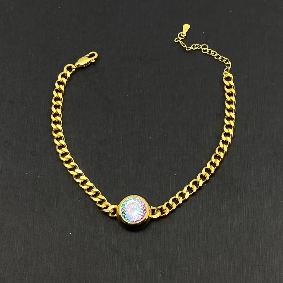 南非彩色吊坠WD32202